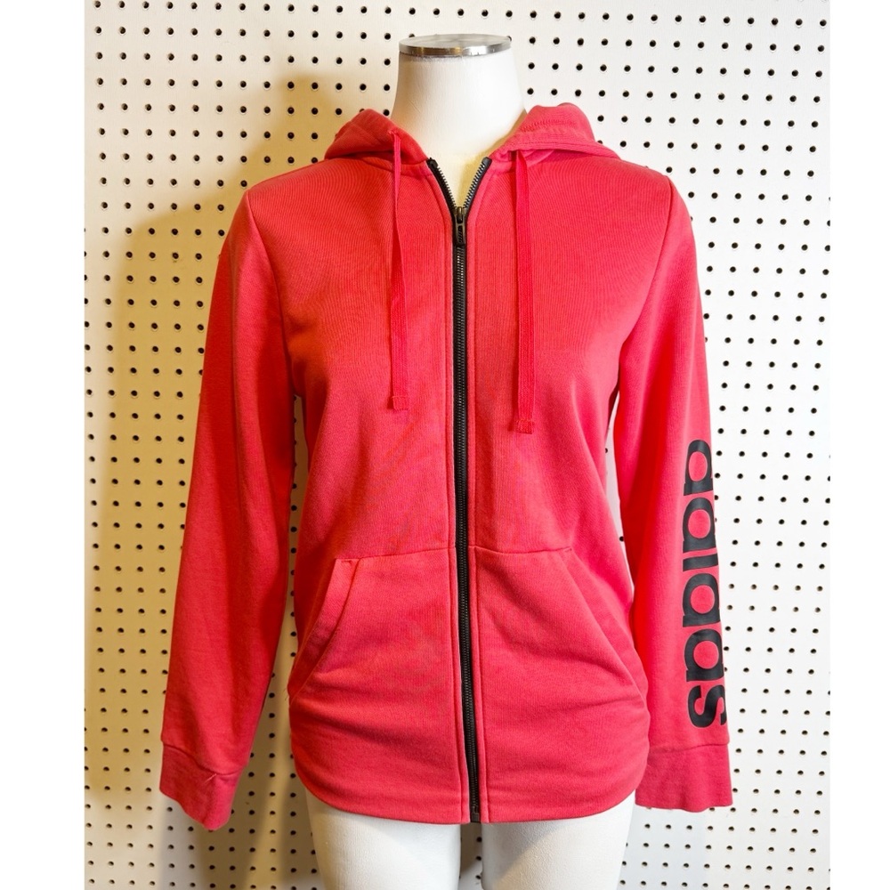 Adidas | Women's Essentials Linear‎ Full-Zip Hoodie Sz. M